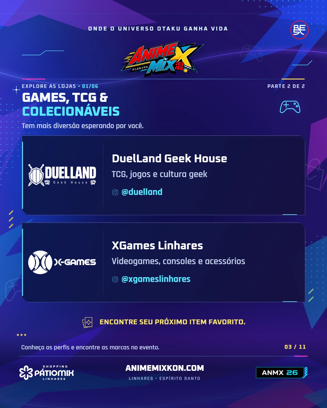 Games e colecionáveis: DuelLand e XGames